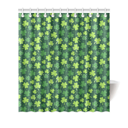Clover  Pattern Print Design 02 Shower Curtain