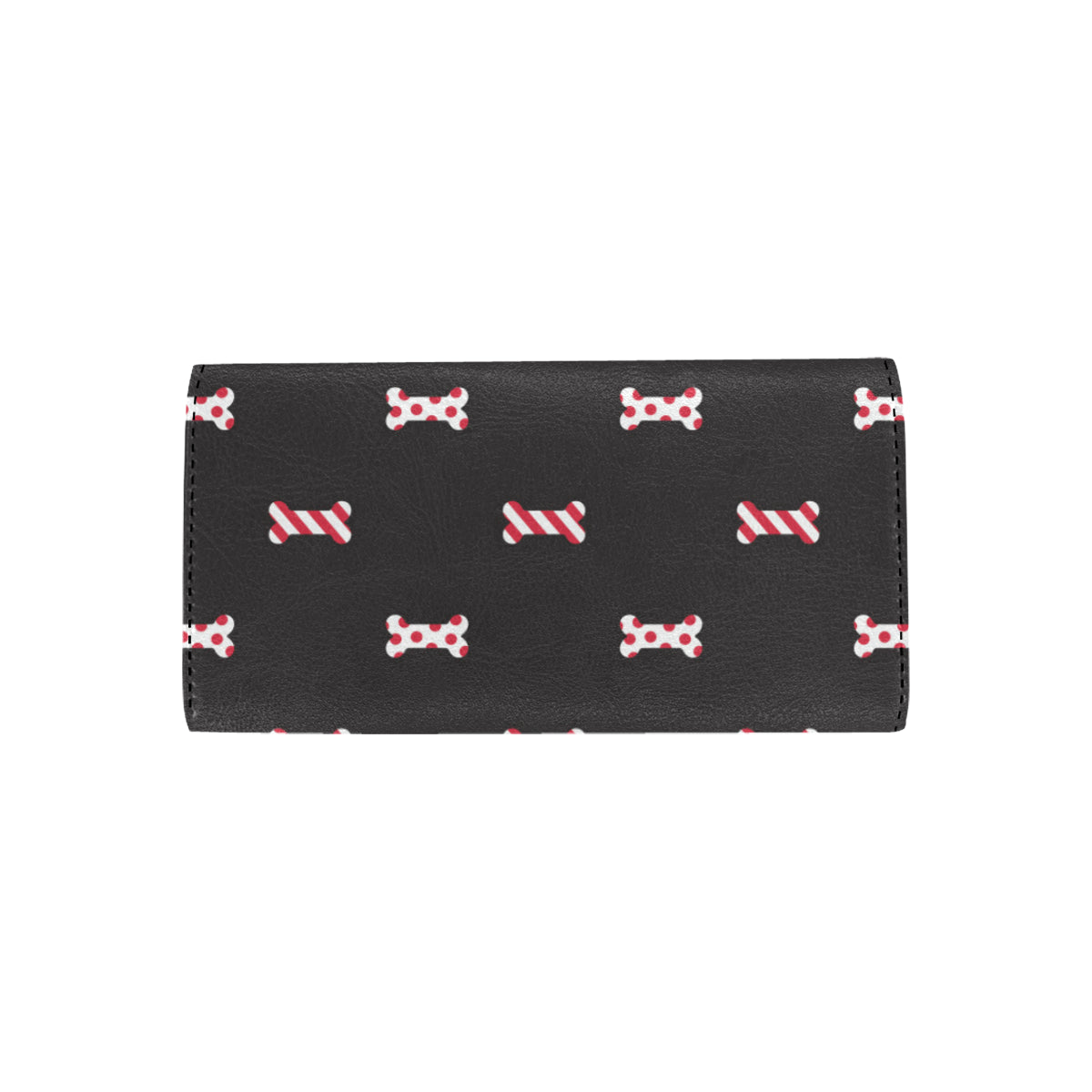 Dog Bone Pattern Print Design 04 Women's Trifold Wallet