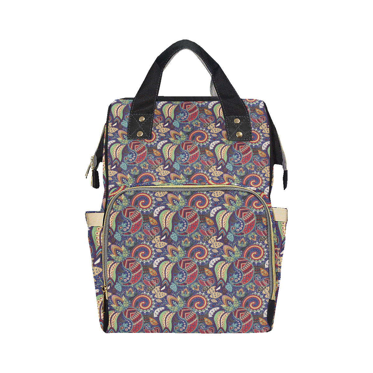 Paisley Boho Pattern Print Design A03 Diaper Bag Backpack