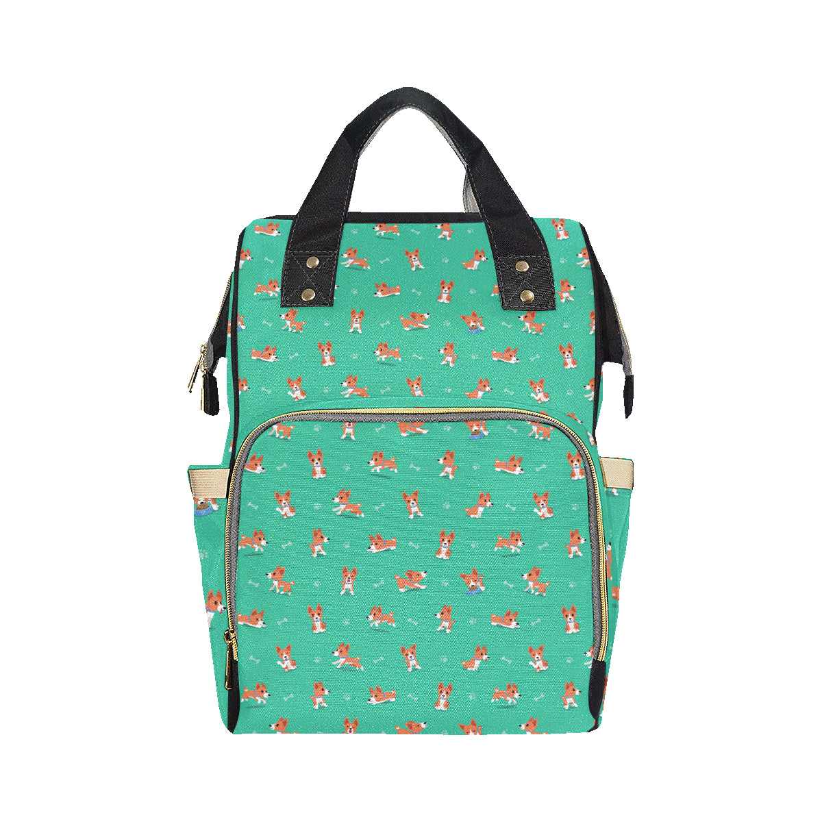 Basenji Pattern Print Design 02 Diaper Bag Backpack