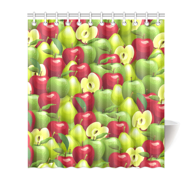 Apple Pattern Print Design AP03 Shower Curtain