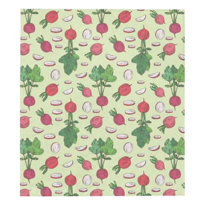 Radish Pattern Print Design A04 Premium Quilt