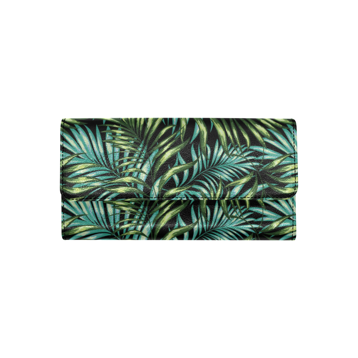 Tropical Flower Pattern Print Design TF08 Women's Trifold Wallet