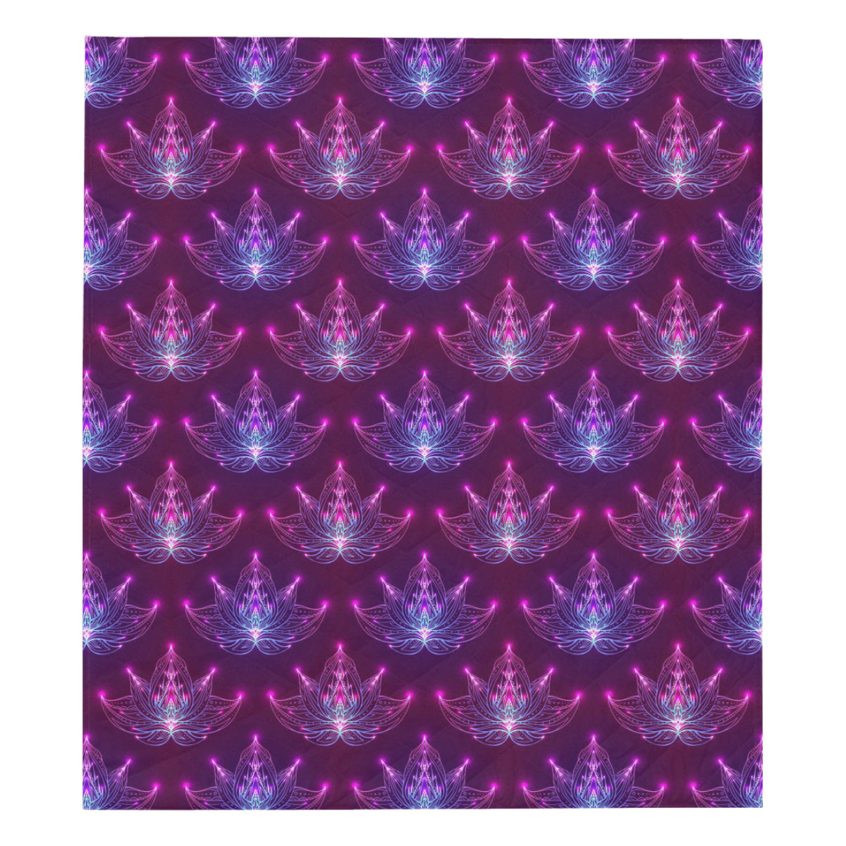 lotus Pattern Print Design LO01 Premium Quilt