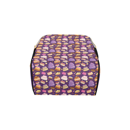 Cake Pattern Print Design 05 Diaper Bag Backpack