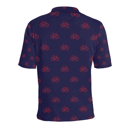 Bicycle Pattern Print Design 01 Men Polo Shirt