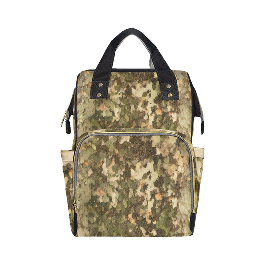 Camo Realistic Tree Texture Print Diaper Bag Backpack