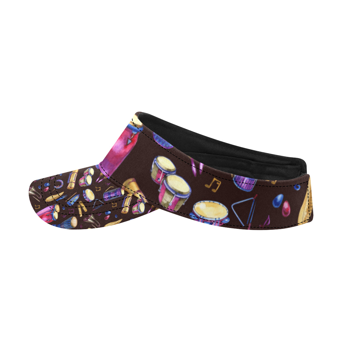 Percussion Neon Pattern Print Design 04 Unisex Sun Visor