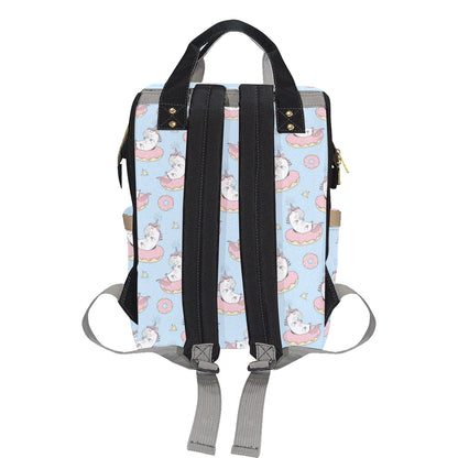 Donut Unicorn Pattern Print Design DN014 Diaper Bag Backpack