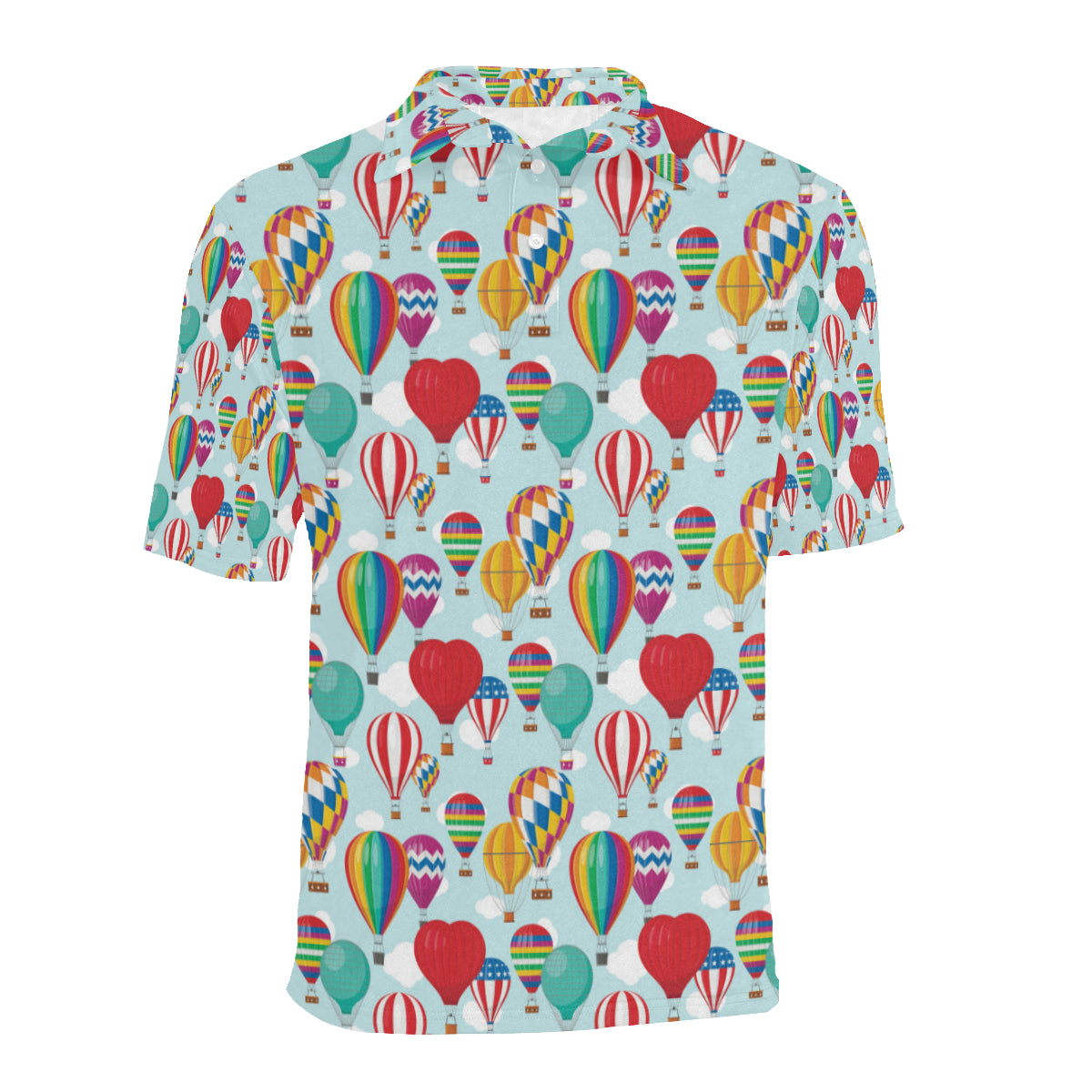 Ballon Pattern Print Design 07 Men Polo Shirt