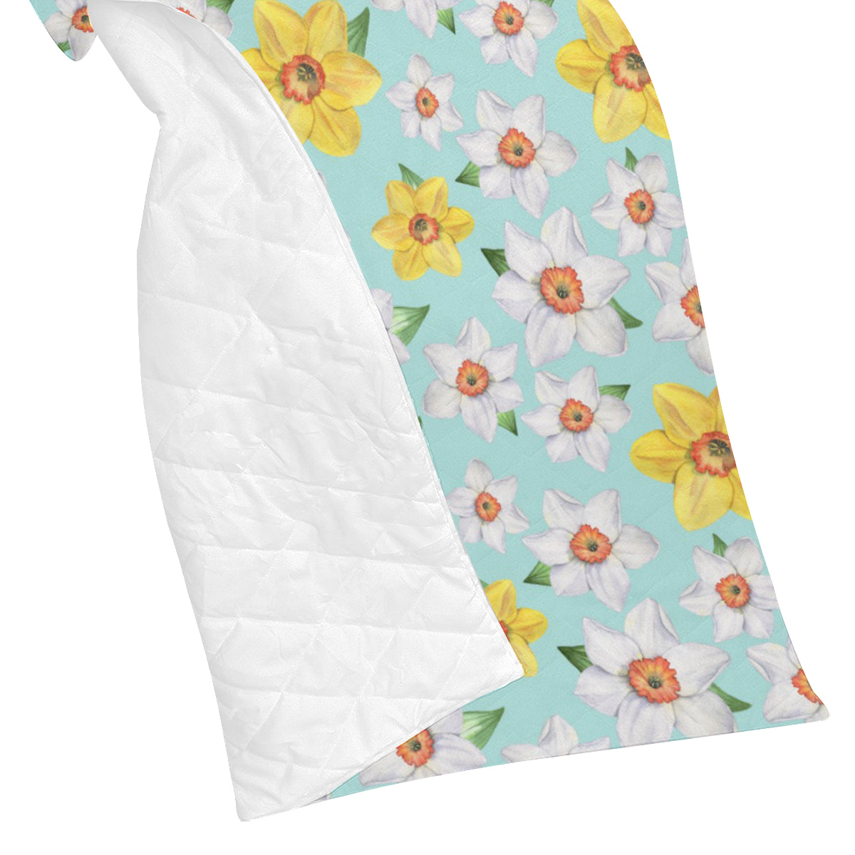 Daffodils Pattern Print Design DF07 Premium Quilt
