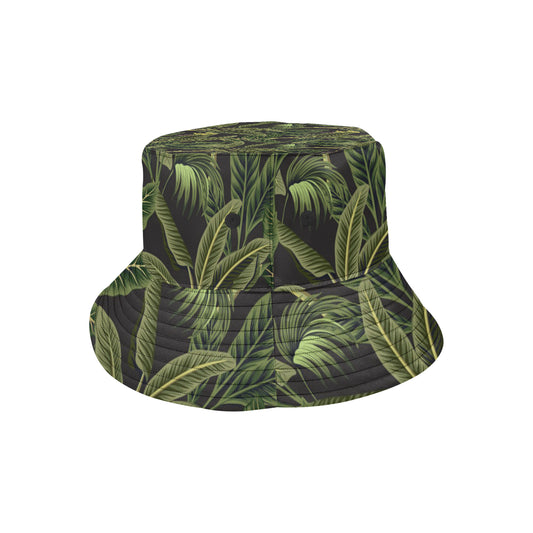 Banana Leaf Pattern Print Design BL04 Unisex Bucket Hat