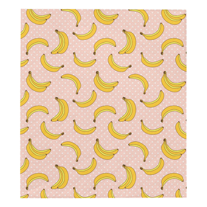 Banana Pattern Print Design BA06 Premium Quilt