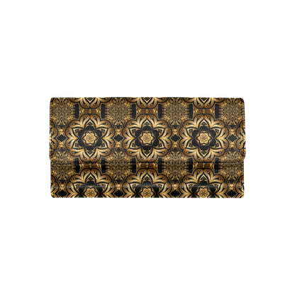 Celtic Pattern Print Design 07 Women's Trifold Wallet