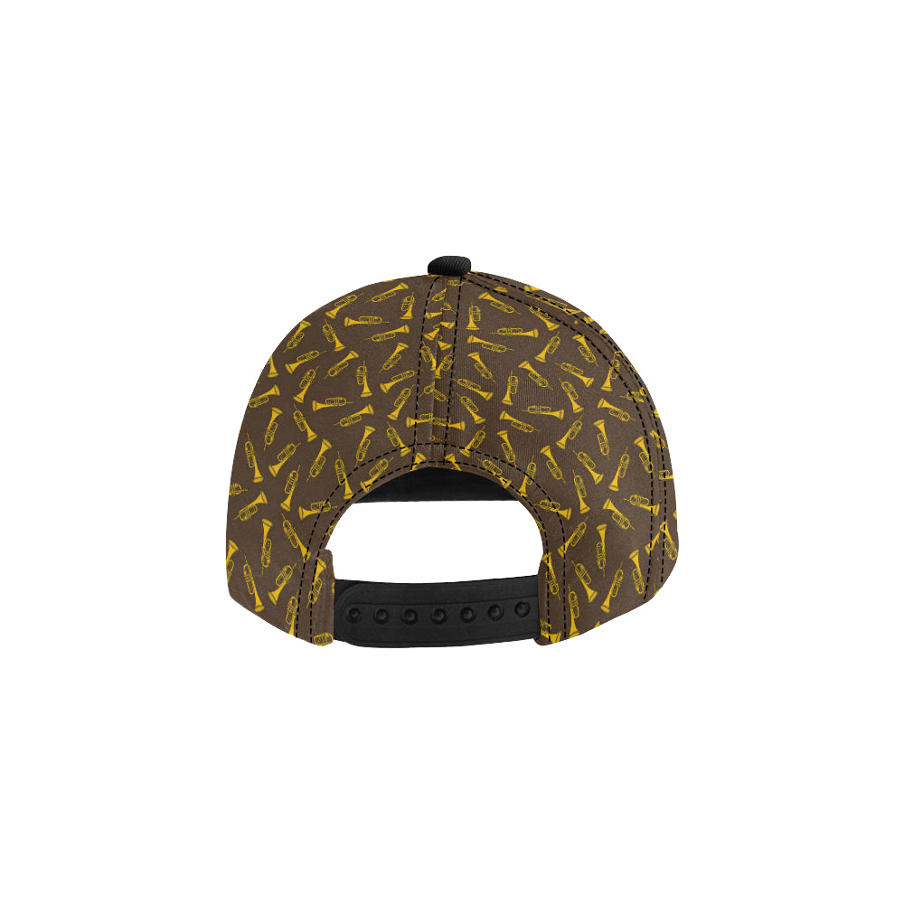 Trumpet Pattern Design Print Snapback Cap