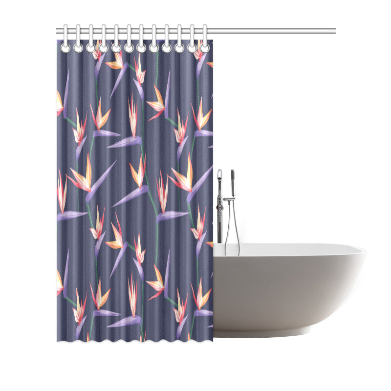 Bird Of Paradise Pattern Print Design BOP015 Shower Curtain