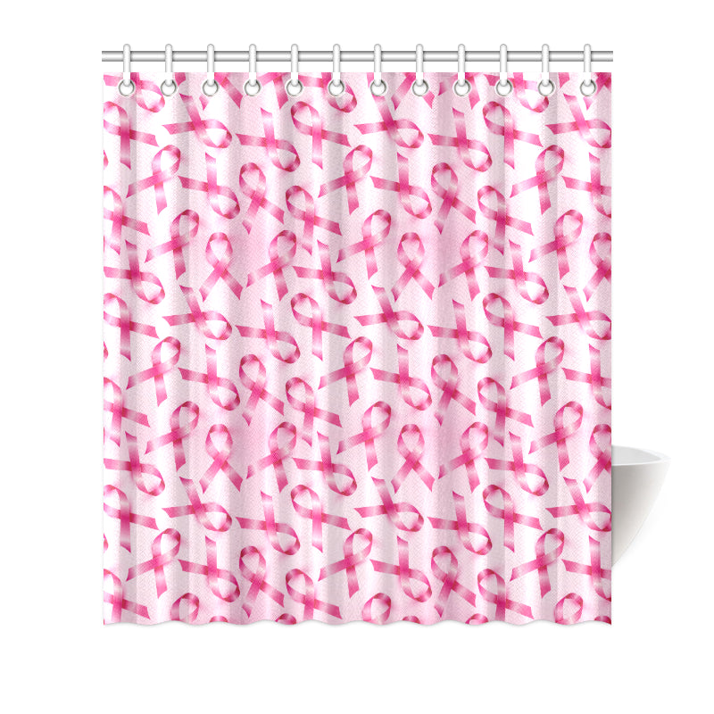 Breast cancer Pattern Print Design 04 Shower Curtain