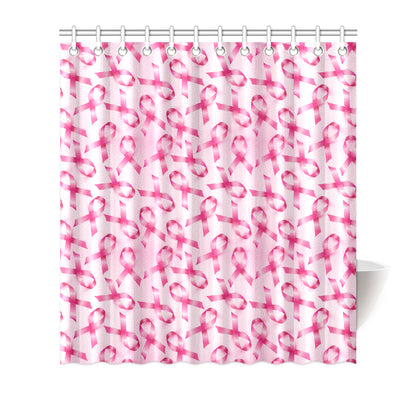 Breast cancer Pattern Print Design 04 Shower Curtain