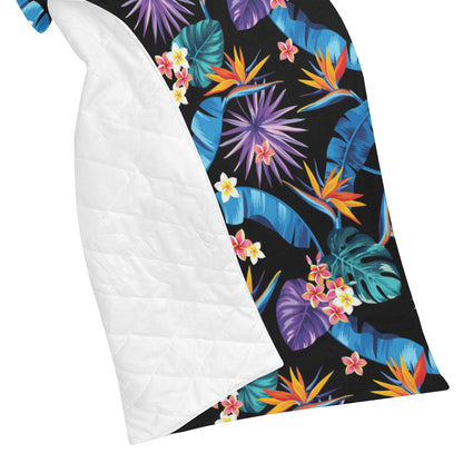 Tropical Flower Pattern Print Design TF018 Premium Quilt