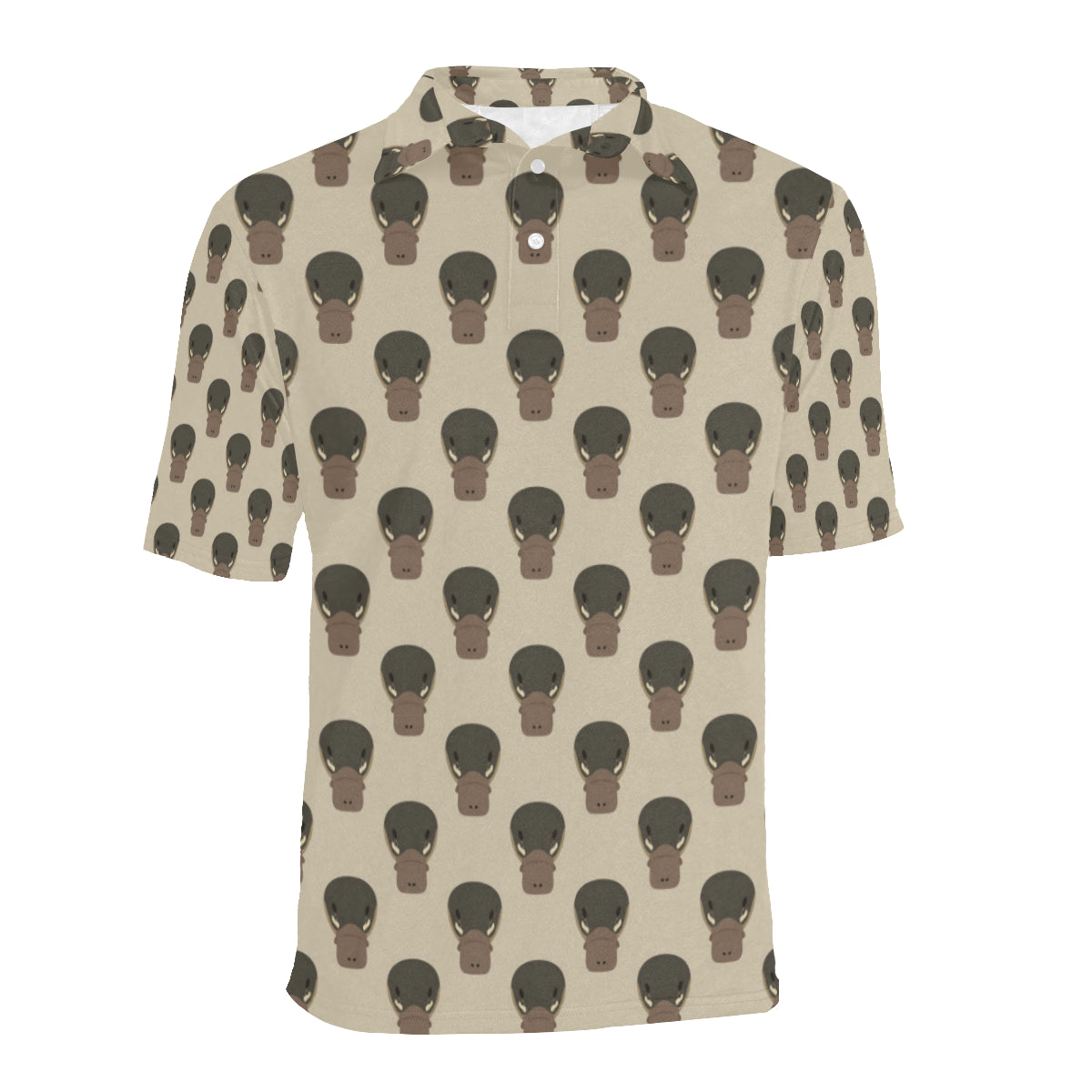 Platypus Pattern Print Design A03 Men Polo Shirt
