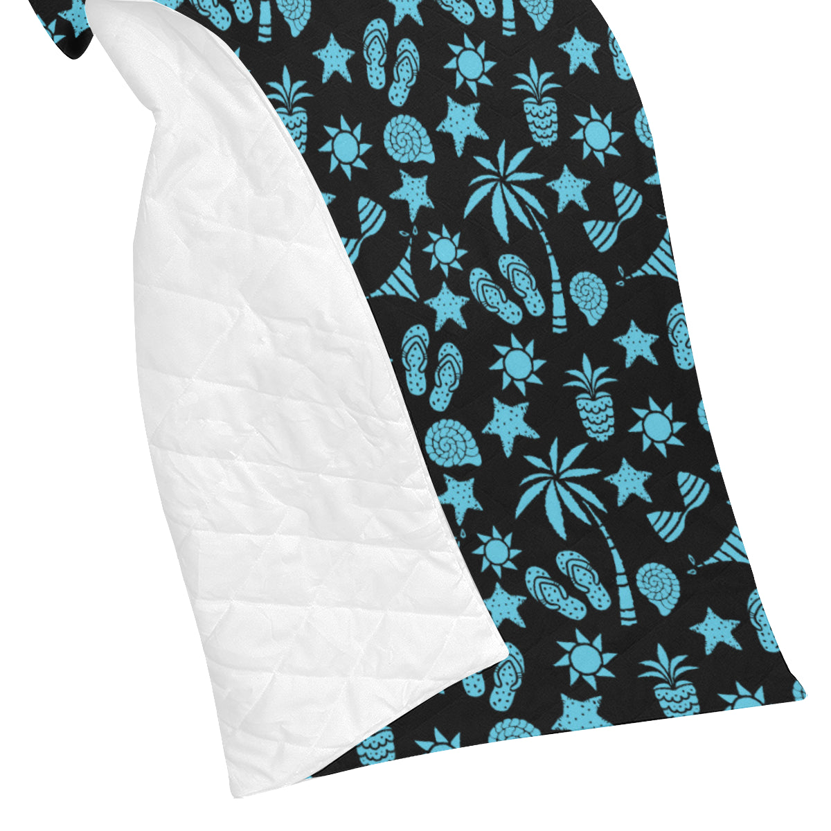 Beach Scene Pattern Print Design 03 Premium Quilt