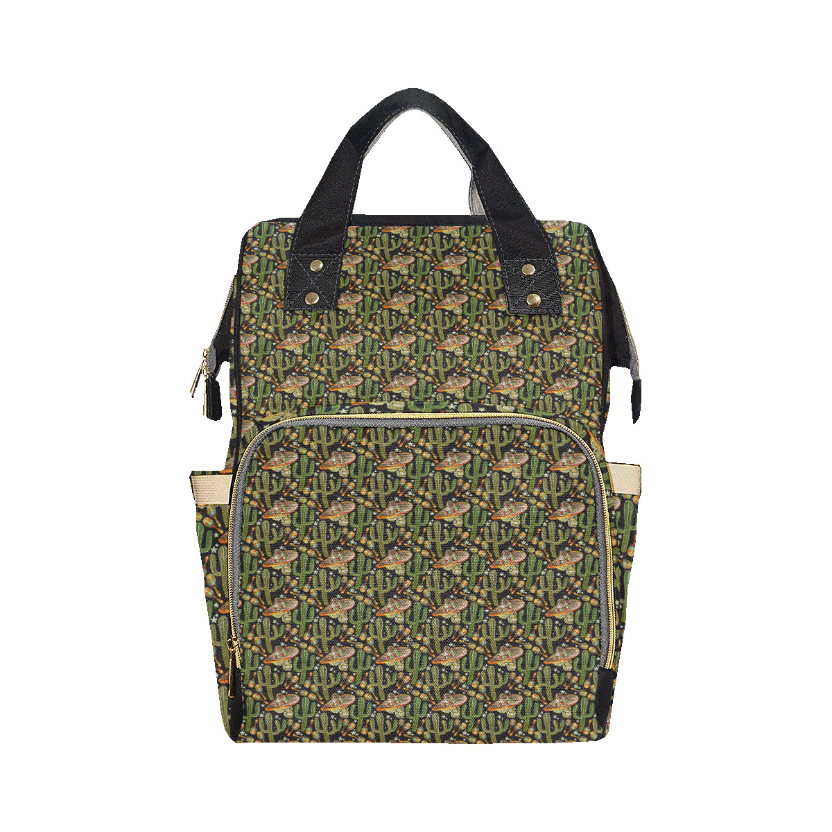 Western Style Print Diaper Bag Backpack