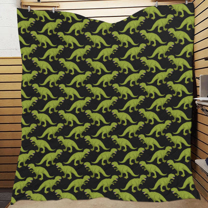 T Rex Pattern Print Design A02 Premium Quilt