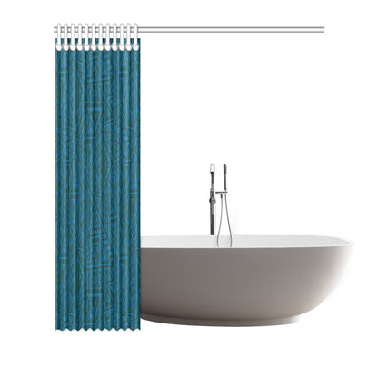 Maori Pattern Print Design 03 Shower Curtain
