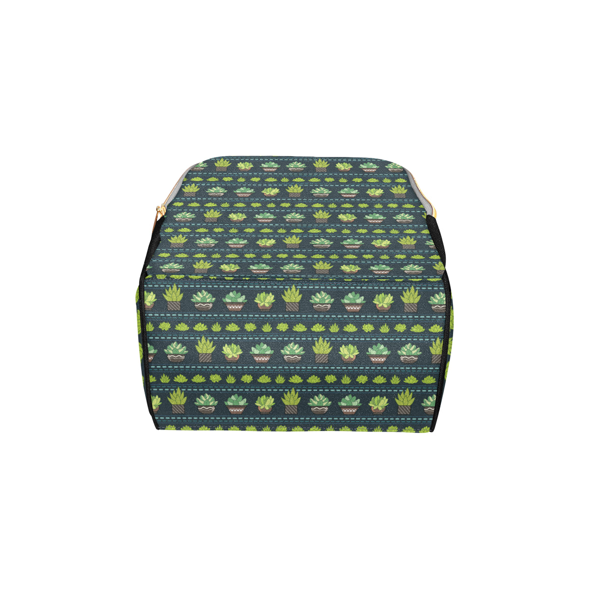 Cactus Pattern Print Design 07 Diaper Bag Backpack