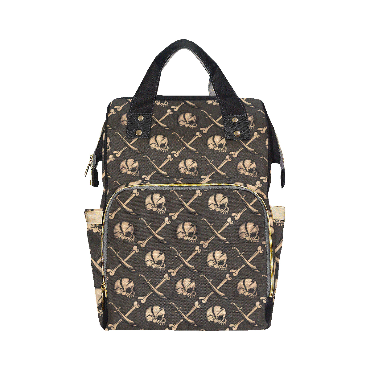 Pirate Pattern Print Design A03 Diaper Bag Backpack