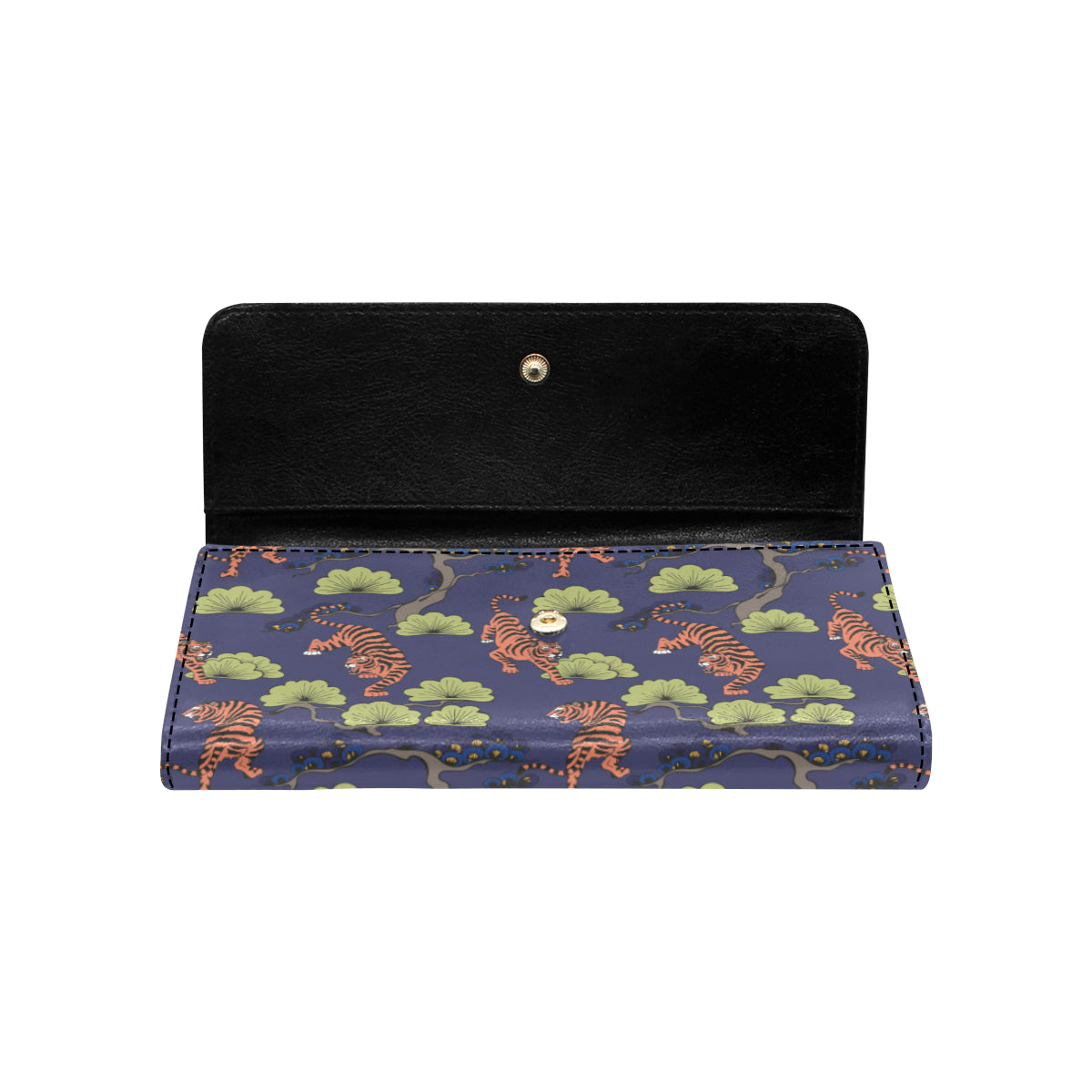 Tiger Pattern Japan Style Women's Trifold Wallet