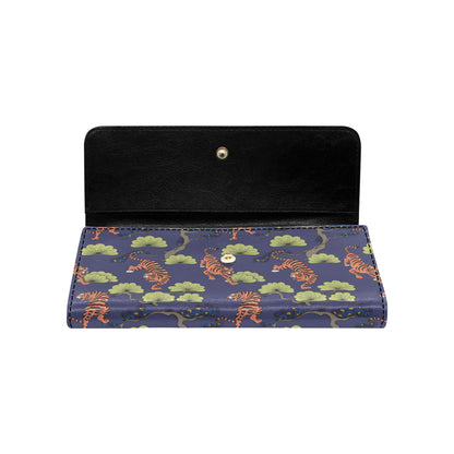 Tiger Pattern Japan Style Women's Trifold Wallet