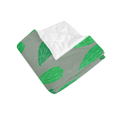 Lettuce Pattern Print Design 02 Premium Quilt