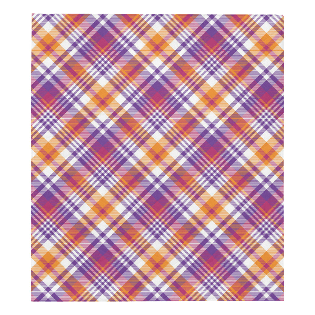 Madras Pattern Print Design 02 Premium Quilt