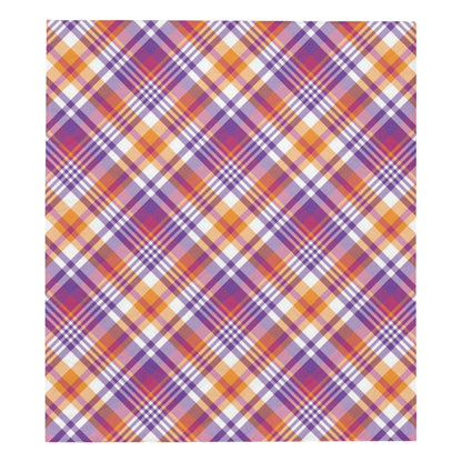 Madras Pattern Print Design 02 Premium Quilt
