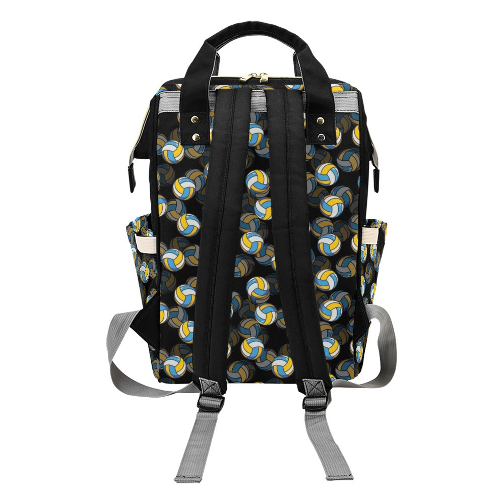 Volleyball Print Design LKS302 Diaper Bag Backpack