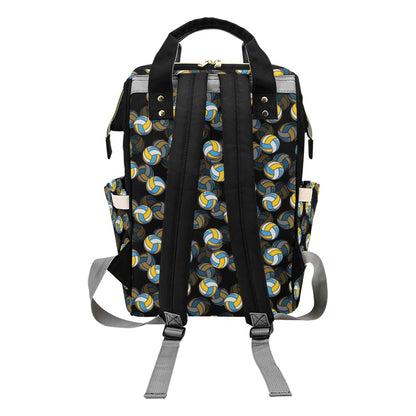 Volleyball Print Design LKS302 Diaper Bag Backpack