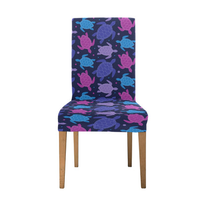 Sea Turtle Print Design LKS309 Dining Chair Slipcover
