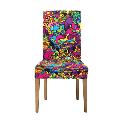 Trippy Print Design LKS304 Dining Chair Slipcover