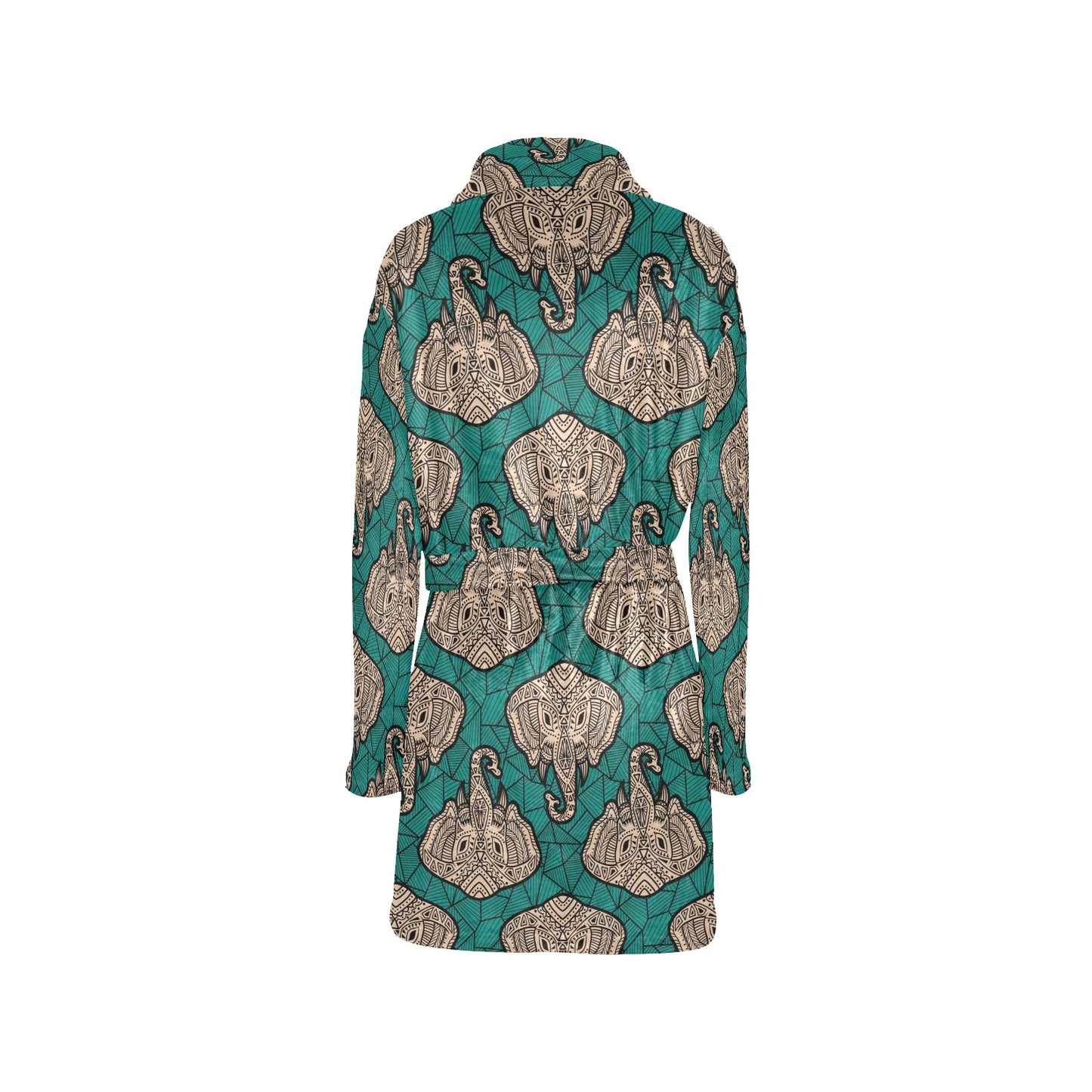 Boho Head Elephant Women's Fleece Robe
