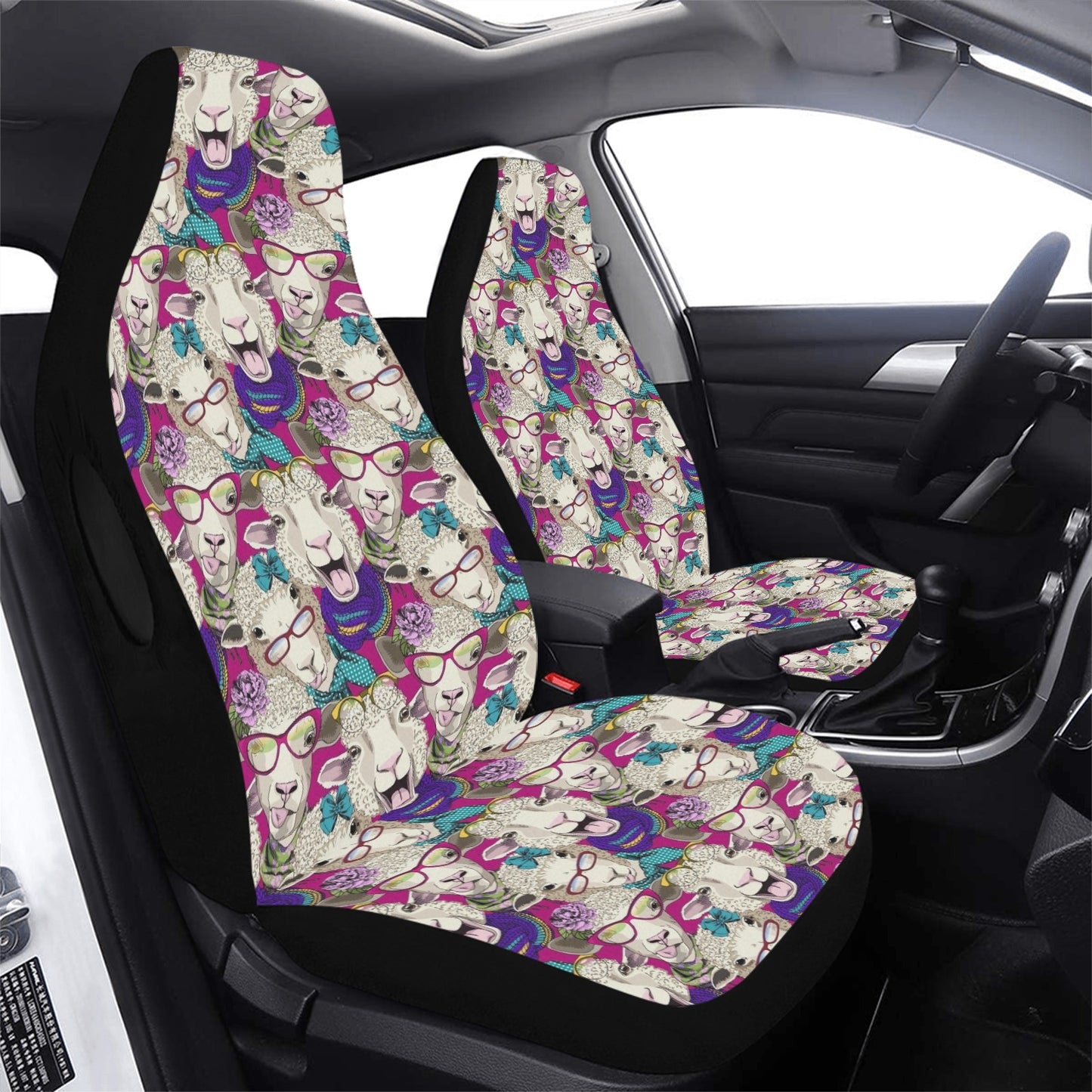 Sheep Print Design LKS403 Car Seat Covers