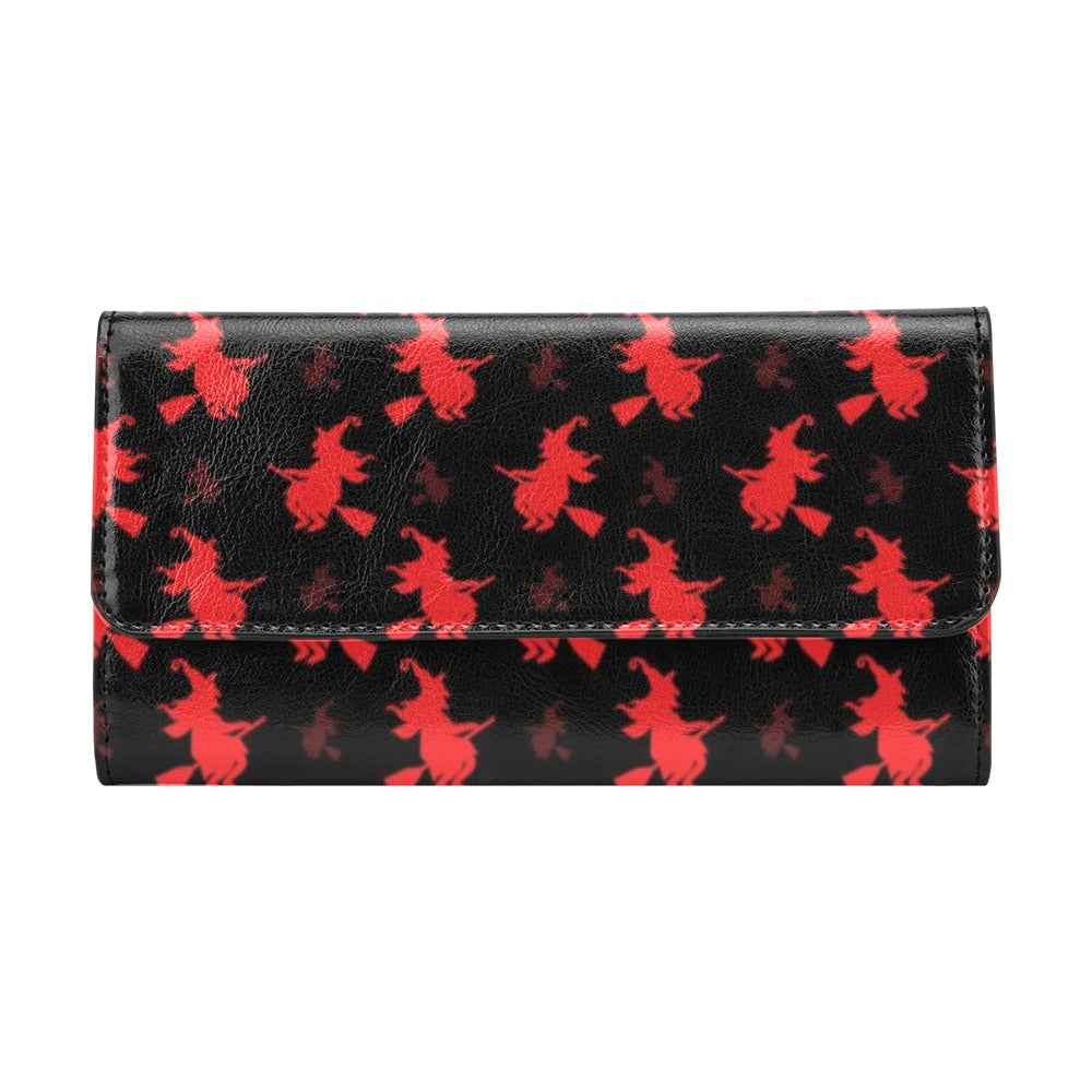 Witch Print Design LKS308 Women's Trifold Wallet