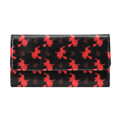 Witch Print Design LKS308 Women's Trifold Wallet