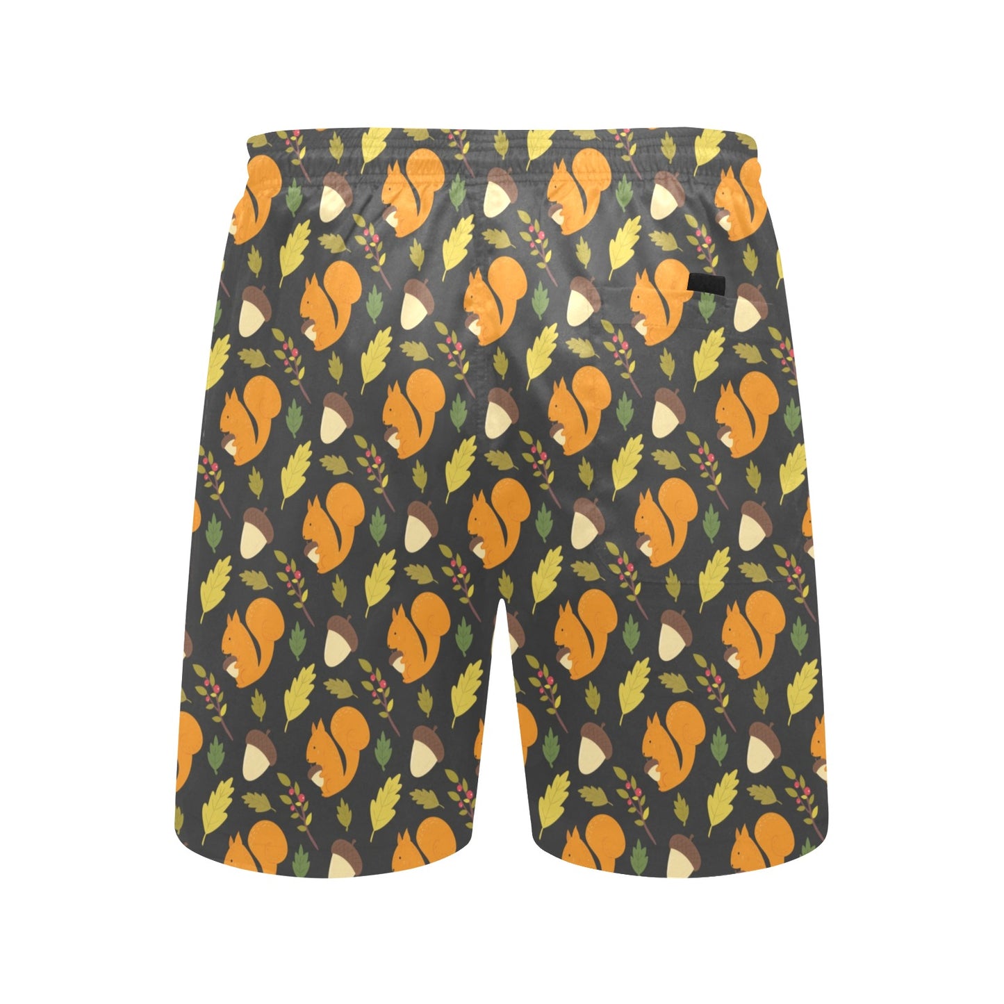 Squirrel Print Design LKS301 Men's Swim Trunks Beach Shorts