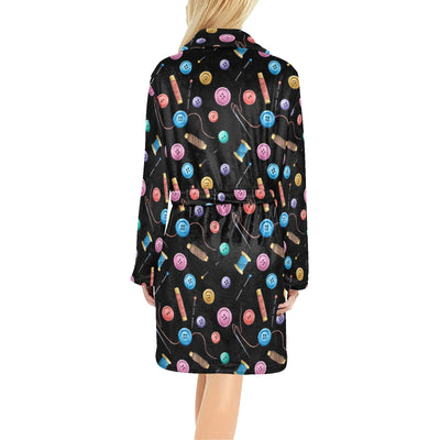 Sewing Print Design LKS309 Women's Fleece Robe