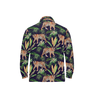 Tiger Jungle Long Sleeve Polo Shirt For Men's