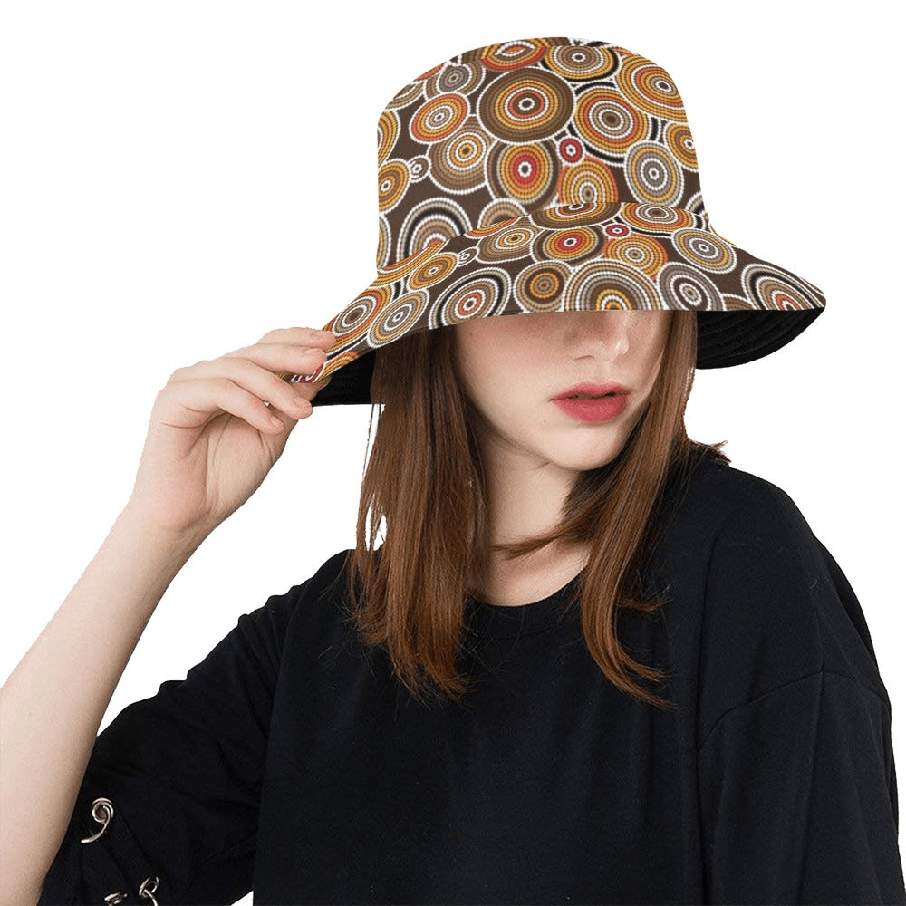 Aboriginal Print Design LKS402 Unisex Bucket Hat