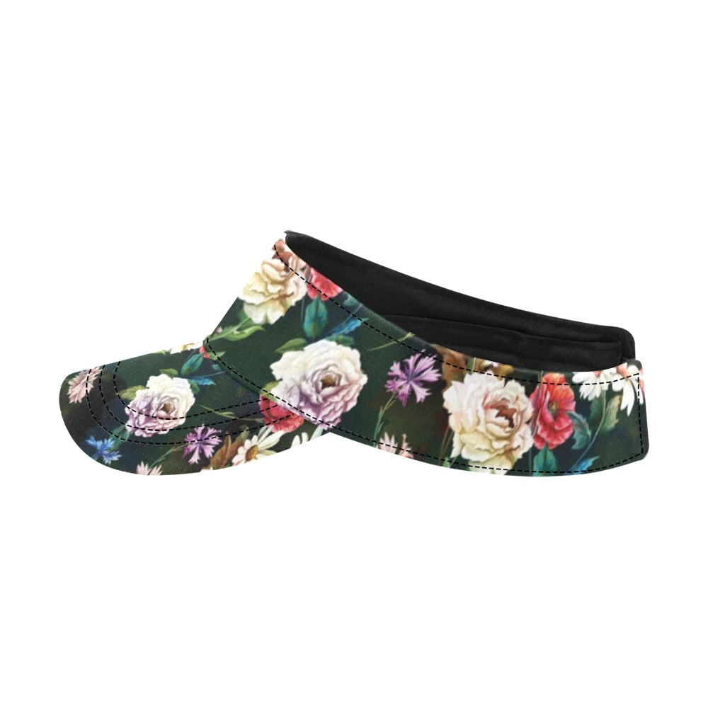 Summer Floral Print Design LKS303 Unisex Sun Visor