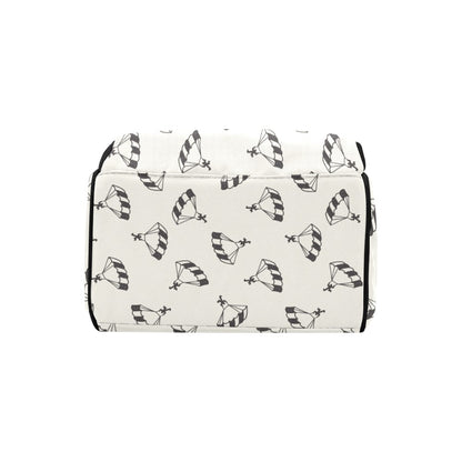 Skydiver Print Design LKS301 Diaper Bag Backpack