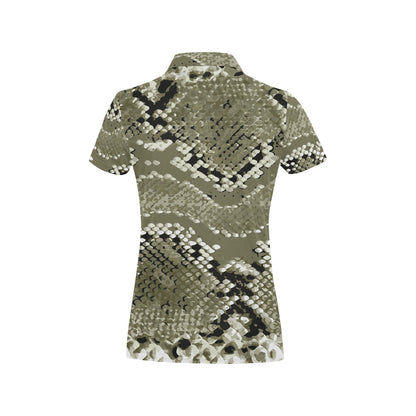 Python Pattern Print Design A04 Women's Polo Shirt